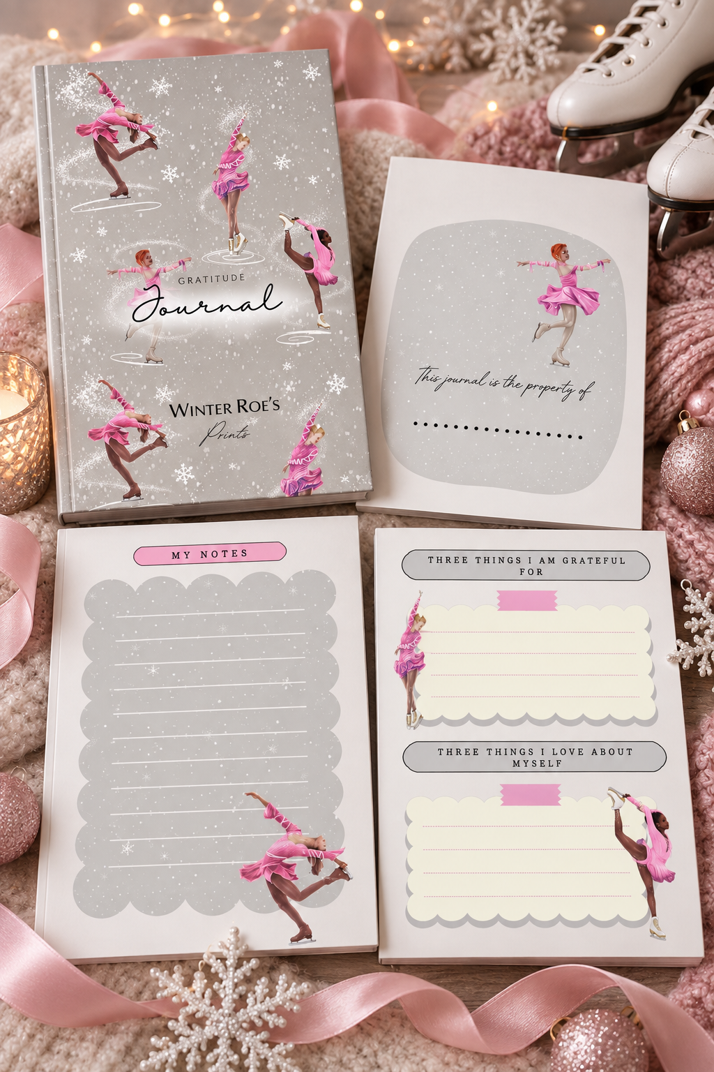 Ice skater gratitude journal