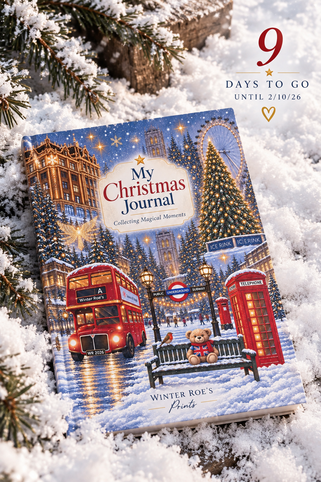(Early pre order) special addition Christmas London journal unisex